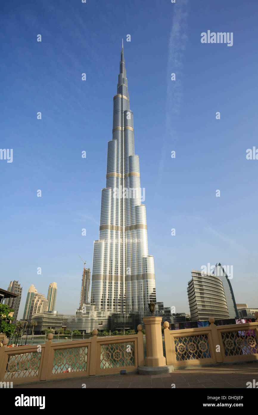 Burj Khalifa, Dubai, Vereinigte Arabische Emirate, Naher Osten Stockfoto