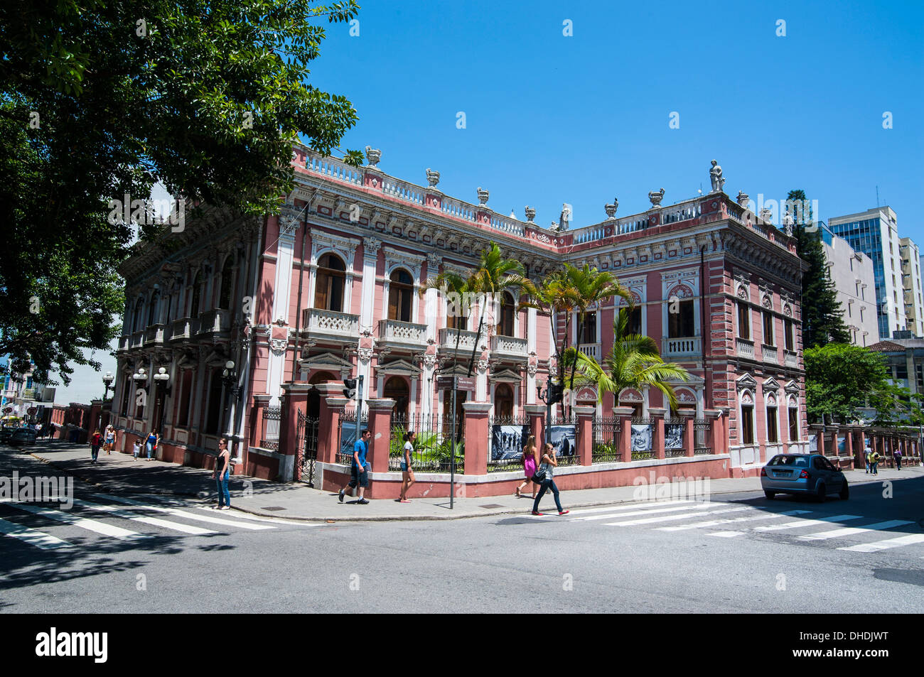 Fassade des Palazzo Cruz e Sousa in Florianopolis, Bundesstaat Santa Catarina, Brasilien Stockfoto