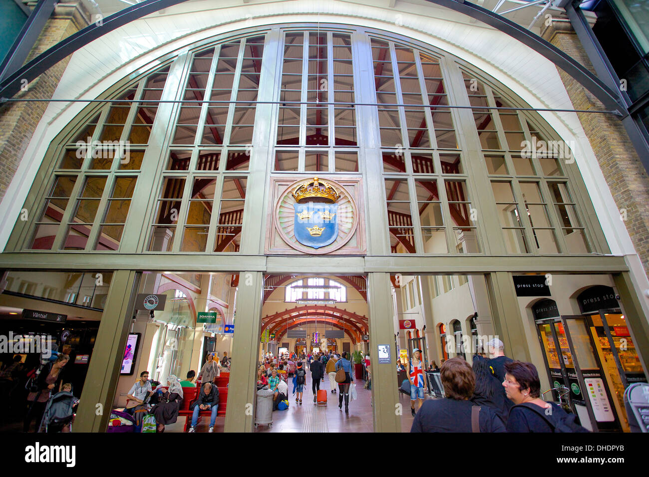 Innenraum des Hauptbahnhof, Göteborg, Schweden, Skandinavien, Europa Stockfoto