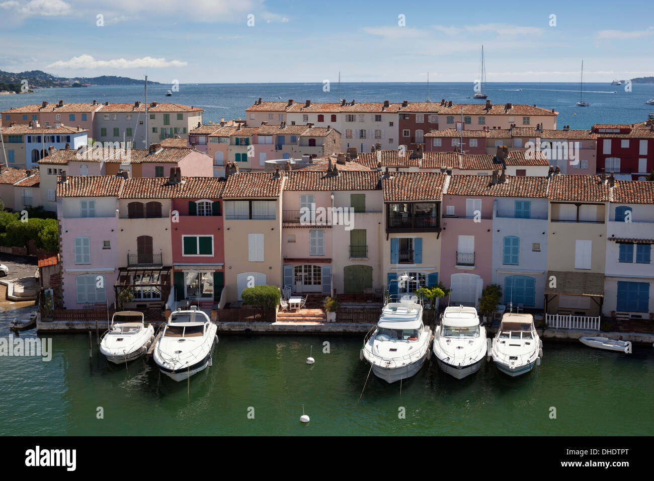 Port Grimaud, Var, Provence-Alpes-Côte d ' Azur, Provence, Frankreich, Mittelmeer, Europa Stockfoto