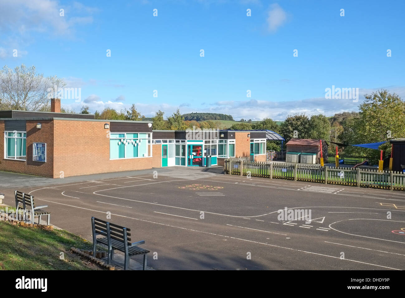 Schule Gebäude in Kent, UK, diese Art von Schule ist für Kleinkind/Junior Kinder im Alter von 5-11 Jahren alt Stockfoto