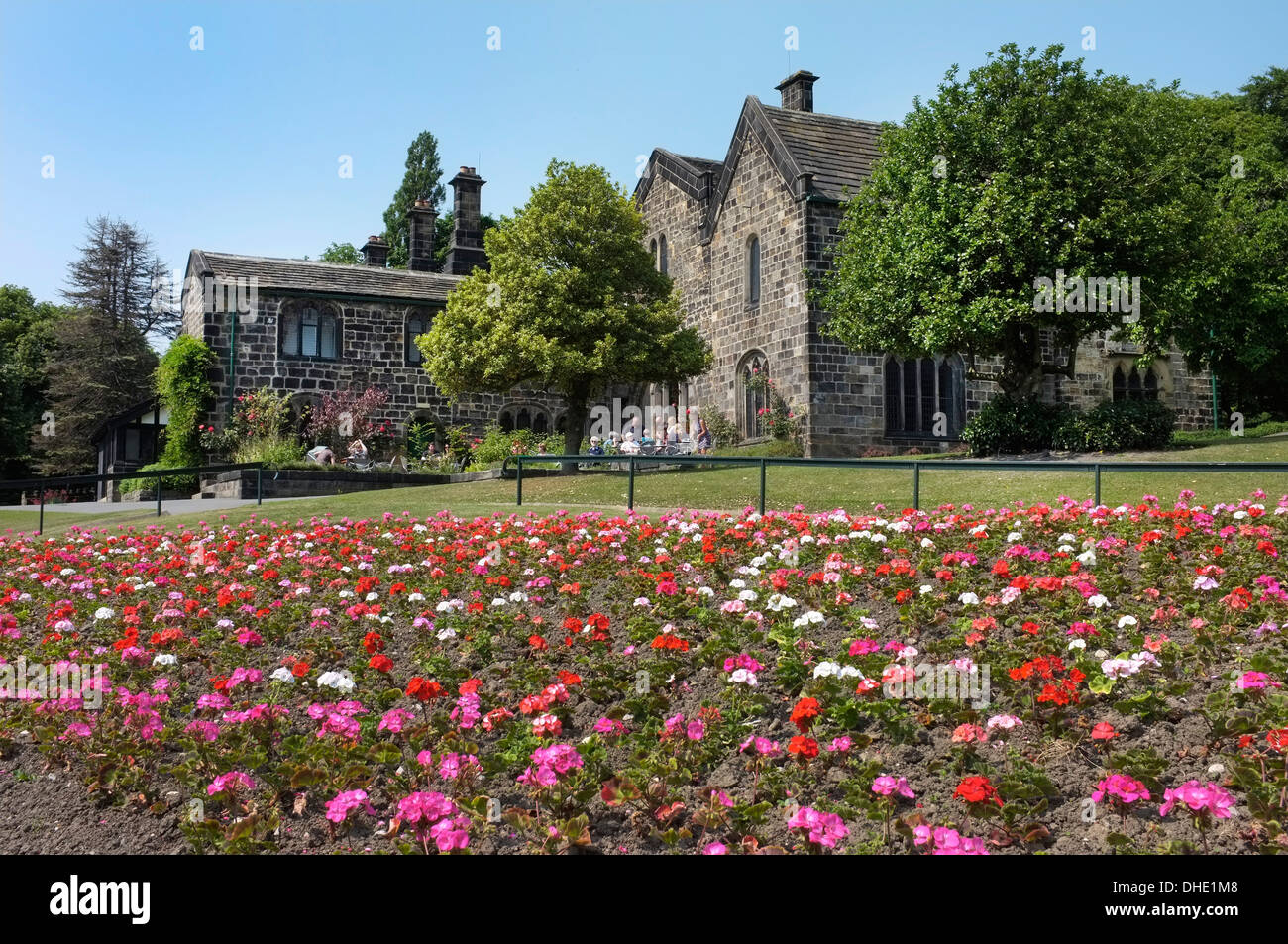Exterieur der Abtei-Haus-Museum, Kirkstall, Leeds. Stockfoto