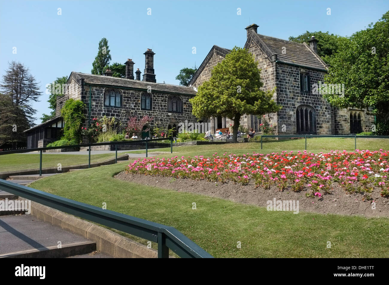 Exterieur der Abtei-Haus-Museum, Kirkstall, Leeds. Stockfoto