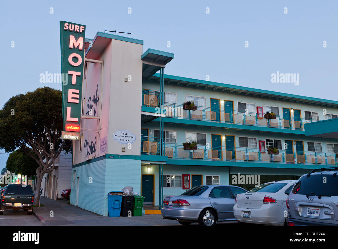 Surf Motel - San Francisco, Kalifornien, USA Stockfoto