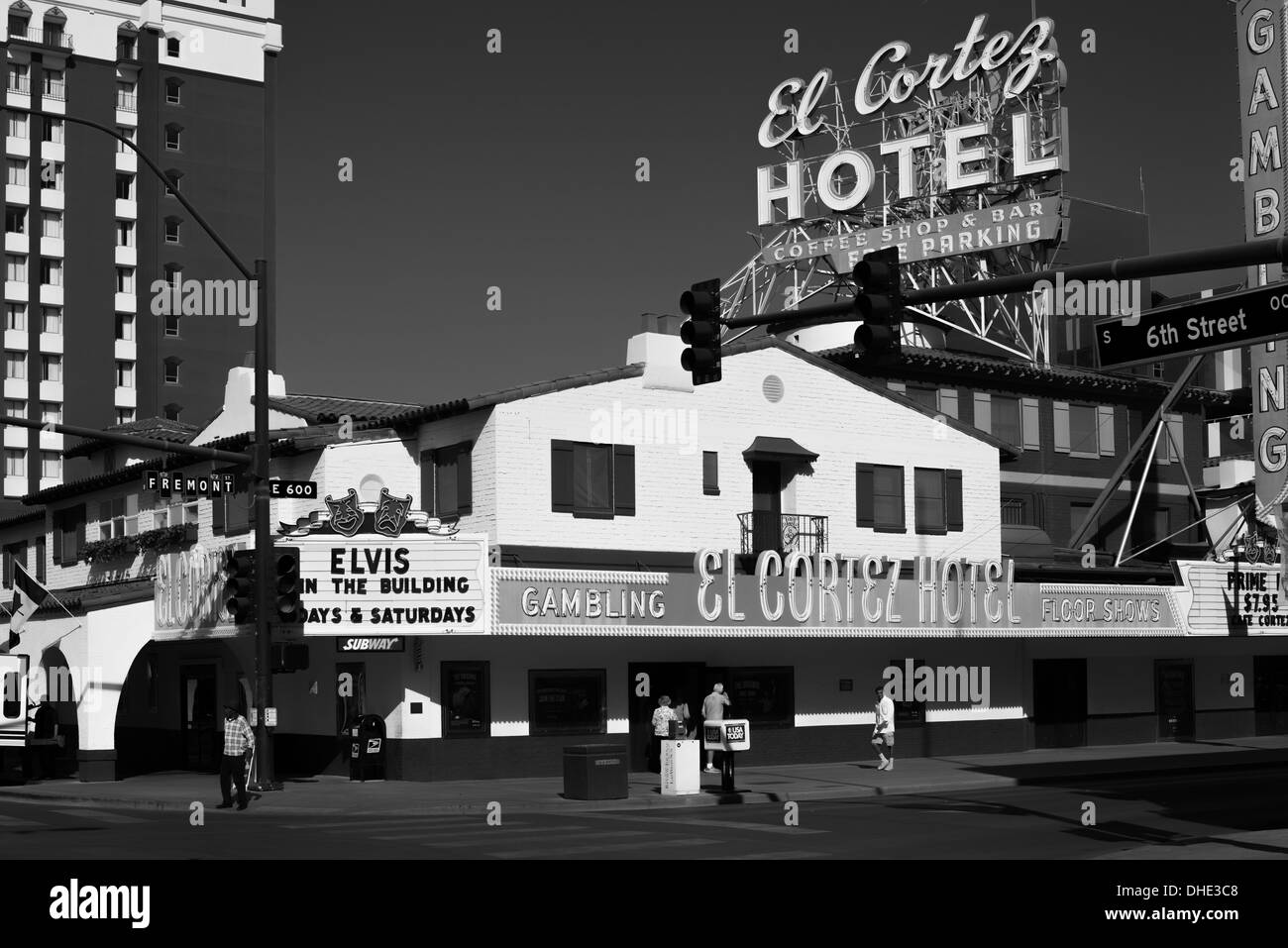 Das El Cortez Hotel and Casino in Las Vegas, USA Stockfoto