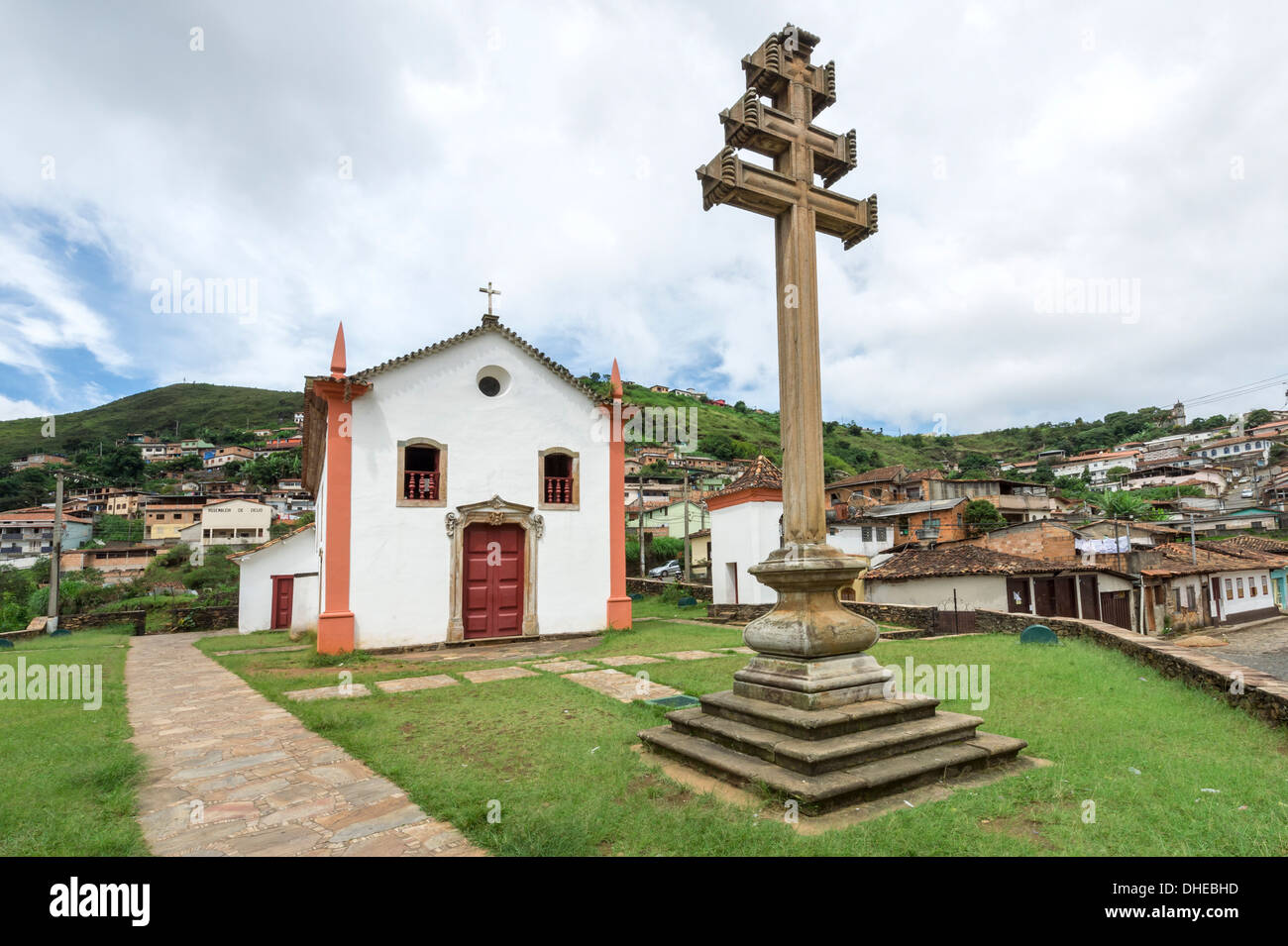 Padre Faria Kirche, Ouro Preto, UNESCO-Weltkulturerbe, Minas Gerais, Brasilien Stockfoto