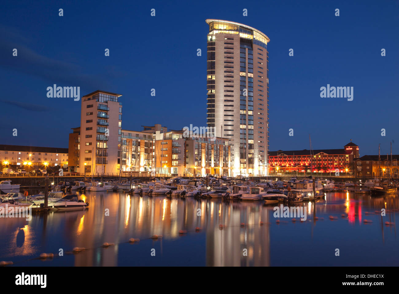 Swansea Marina, Swansea, Südwales, Wales, Vereinigtes Königreich, Europa Stockfoto
