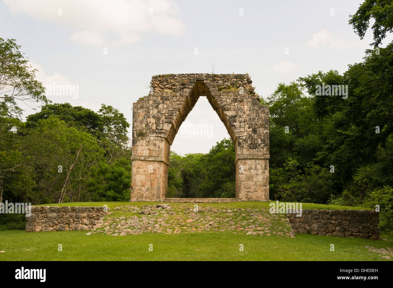 Der Bogen bei den Maya-Ruinen von Kabah, Yucatan, Mexiko, Nordamerika Stockfoto