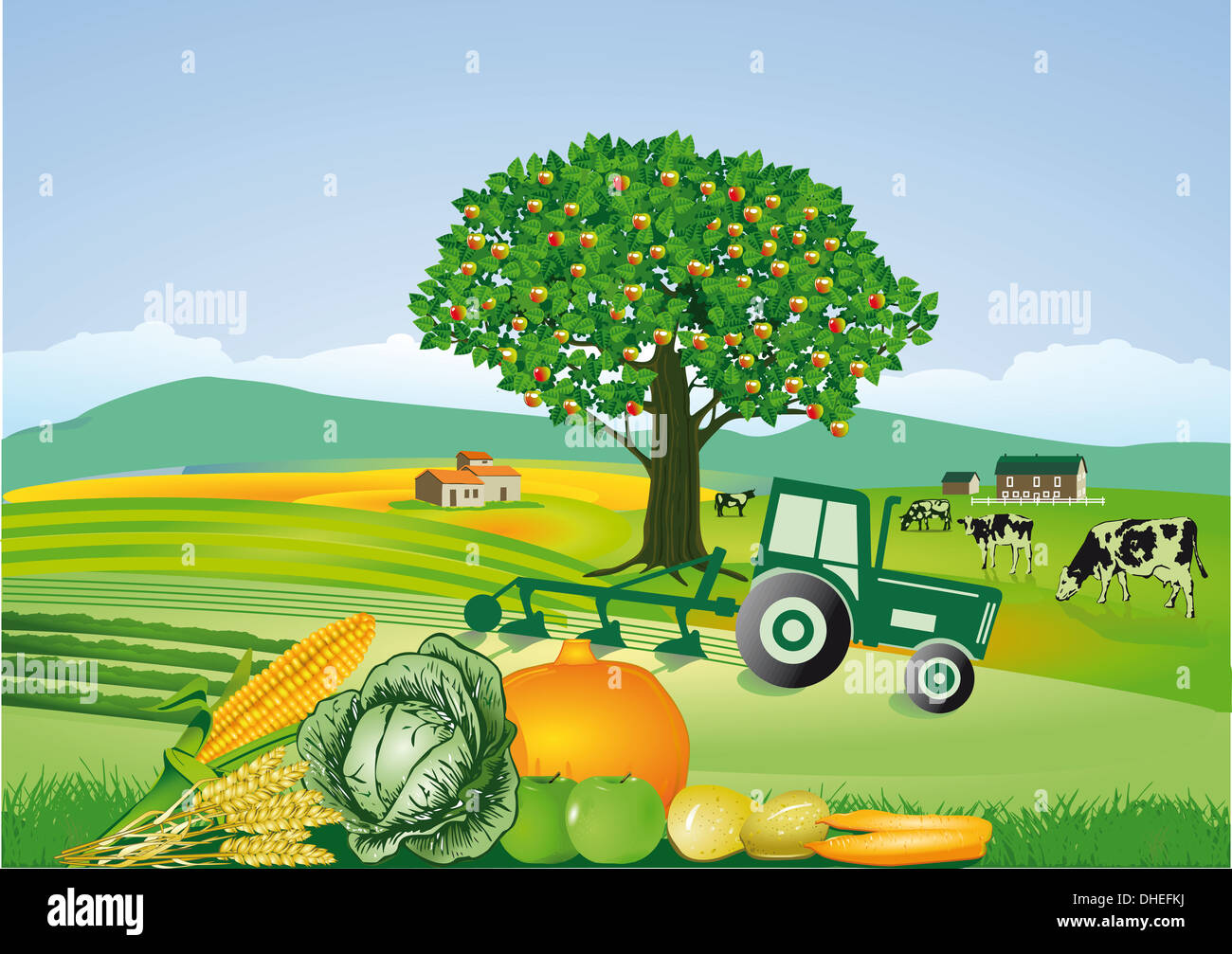 Landwirtschaft und Ernte, Danksagung Stockfoto