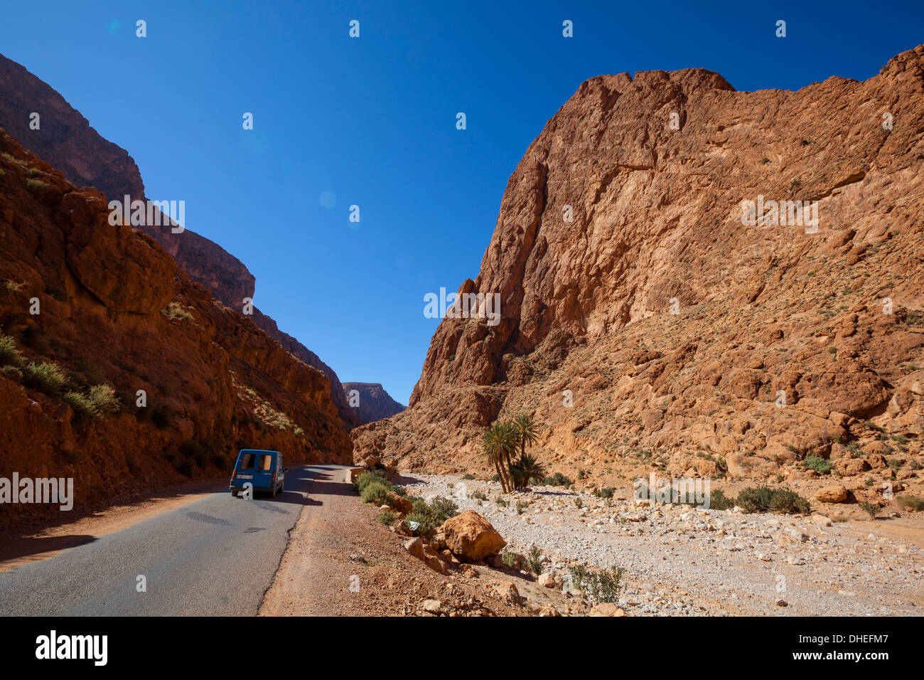 Todra Schlucht, Marokko, Nordafrika, Afrika Stockfoto