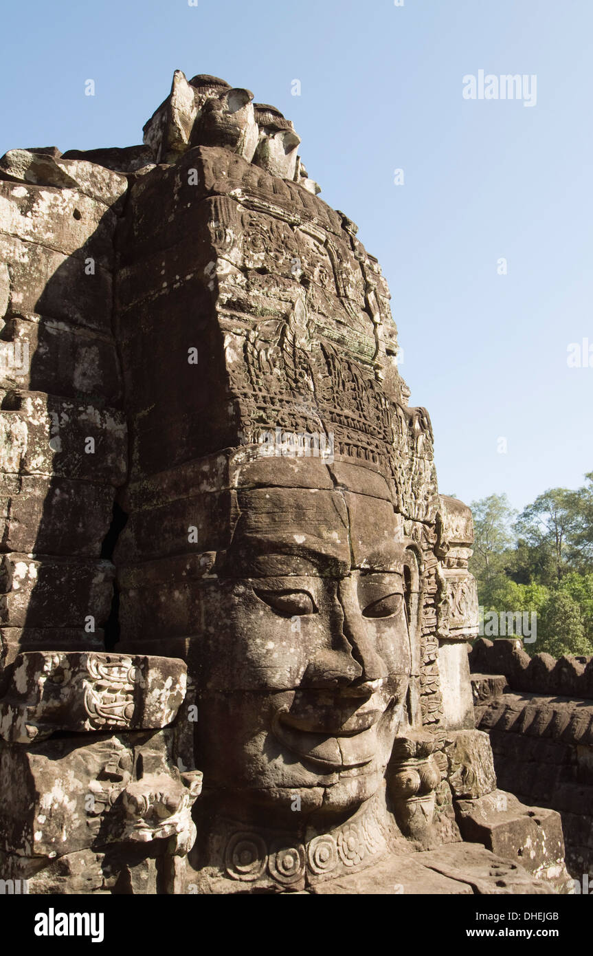 Siem Reap, Kambodscha, Angkor Thom, Bayon Tempel, Ende des 12. Jahrhunderts, buddhistische Stockfoto