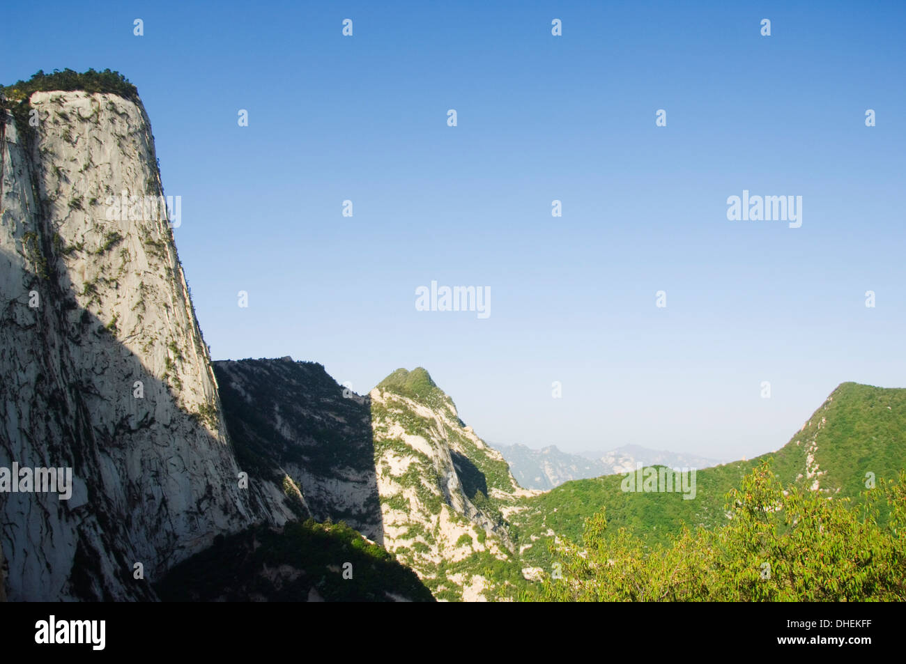 Hua Shan, ein Granit erreichte Berg von 2160m, Provinz Shaanxi, China, Asien Stockfoto