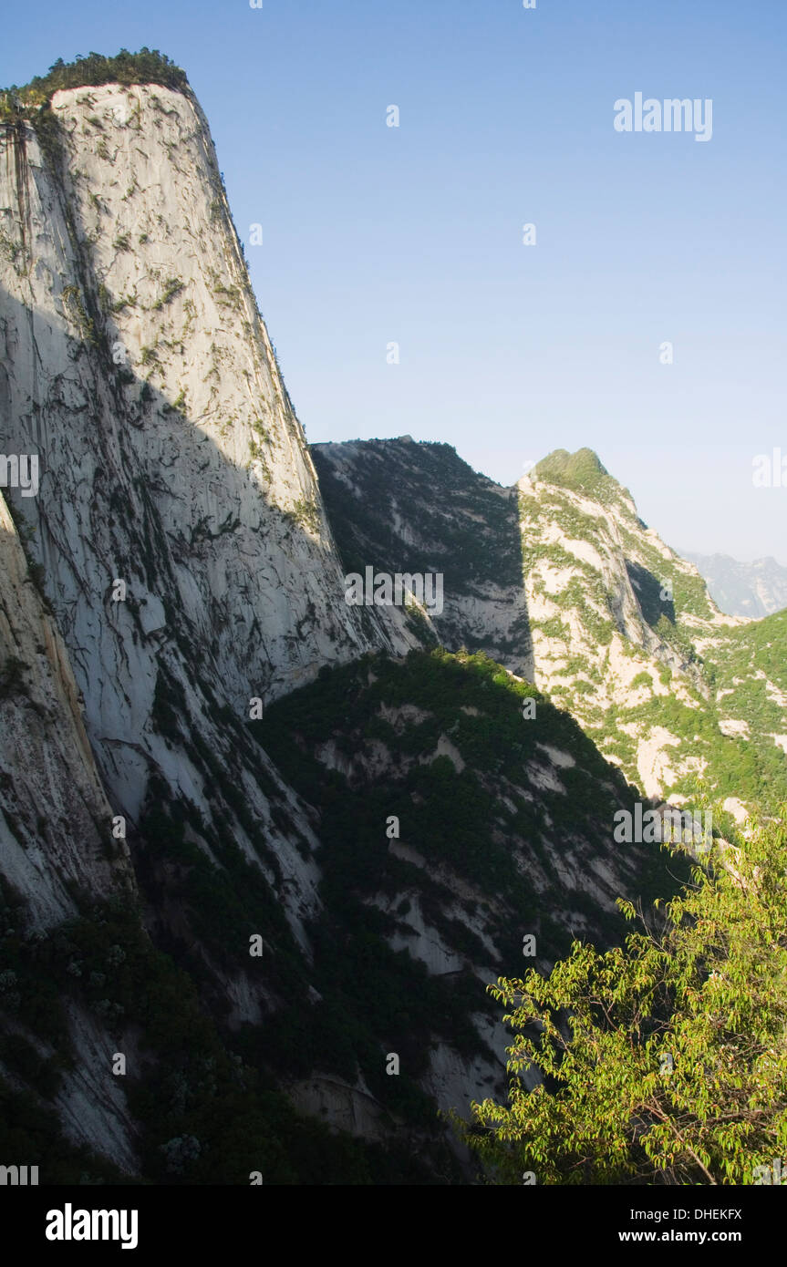 Hua Shan, ein Granit erreichte Berg von 2160m, Provinz Shaanxi, China, Asien Stockfoto