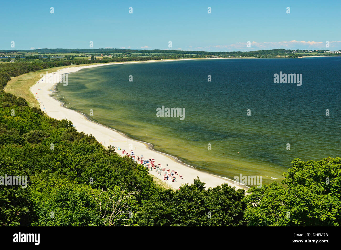 Ländliches Motiv in der Nähe von Thiessow, Moenchgut, Rügen Insel, Mecklenburg-Vorpommern, Deutschland, Europa Stockfoto