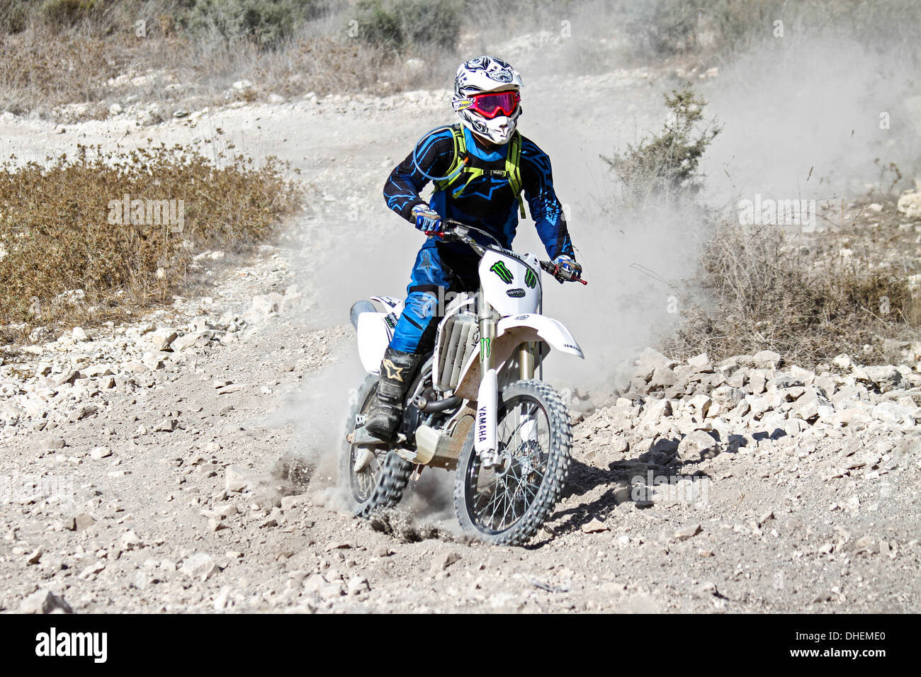 Cross Country Motorradrennen Stockfoto