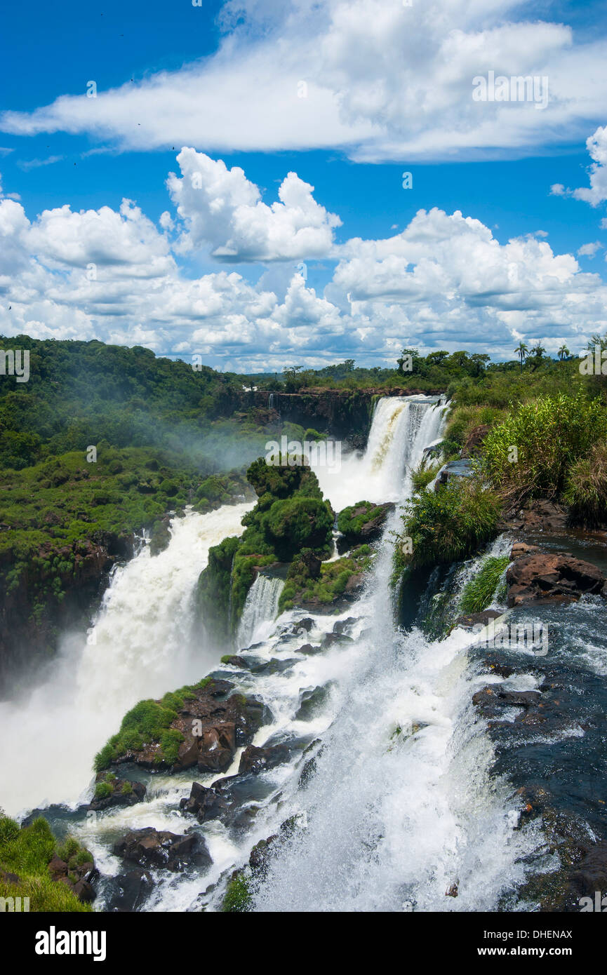 Die Iguazu Wasserfälle, Iguazu National Park, UNESCO World Heritage Site, Argentinien Stockfoto
