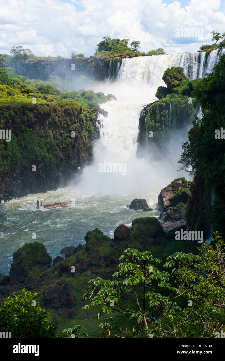 Die Iguazu Wasserfälle, Iguazu National Park, UNESCO World Heritage Site, Argentinien Stockfoto