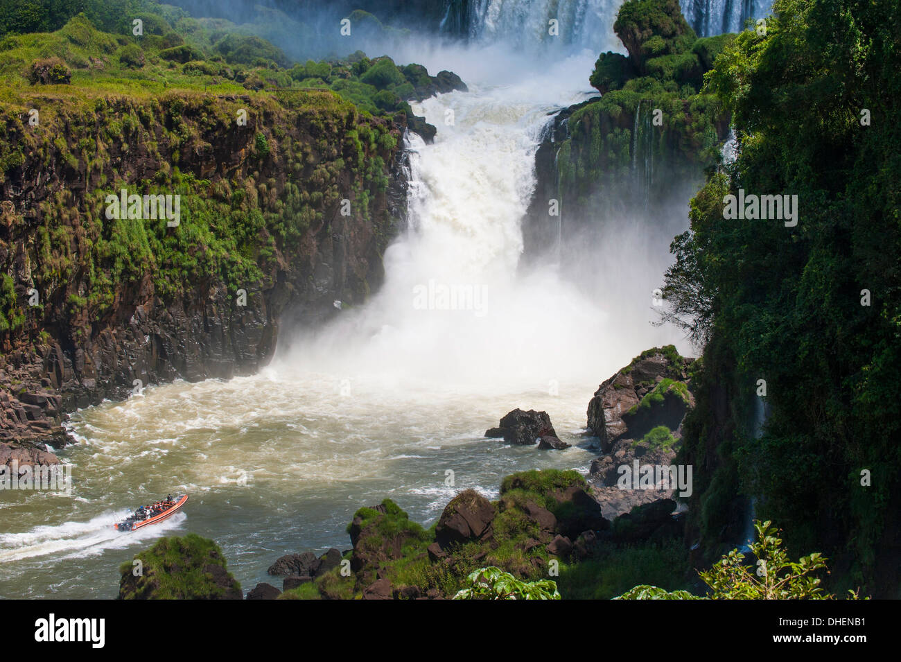 Die Iguazu Wasserfälle, Iguazu National Park, UNESCO World Heritage Site, Argentinien Stockfoto