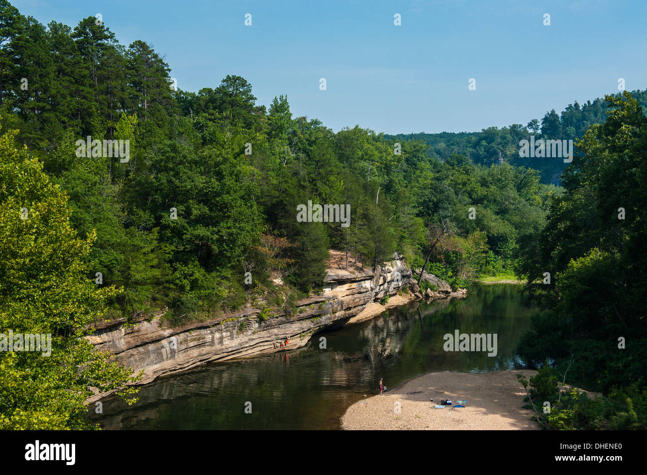 Little Missouri River, Ozark National Forest, Arkansas, Vereinigte Staaten von Amerika, Nordamerika Stockfoto