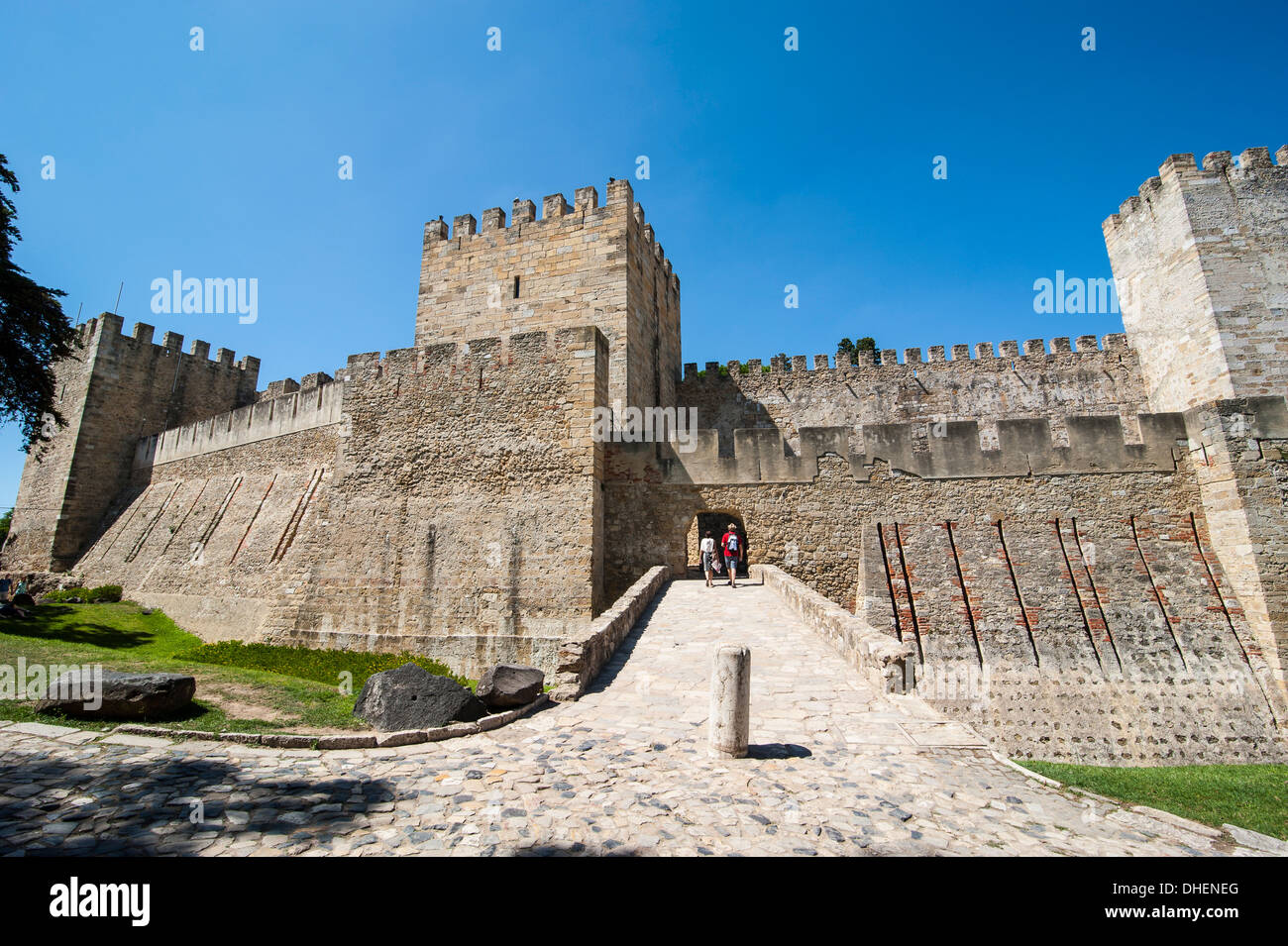 Castelo de Sao Jorge, Lissabon, Portugal, Europa Stockfoto