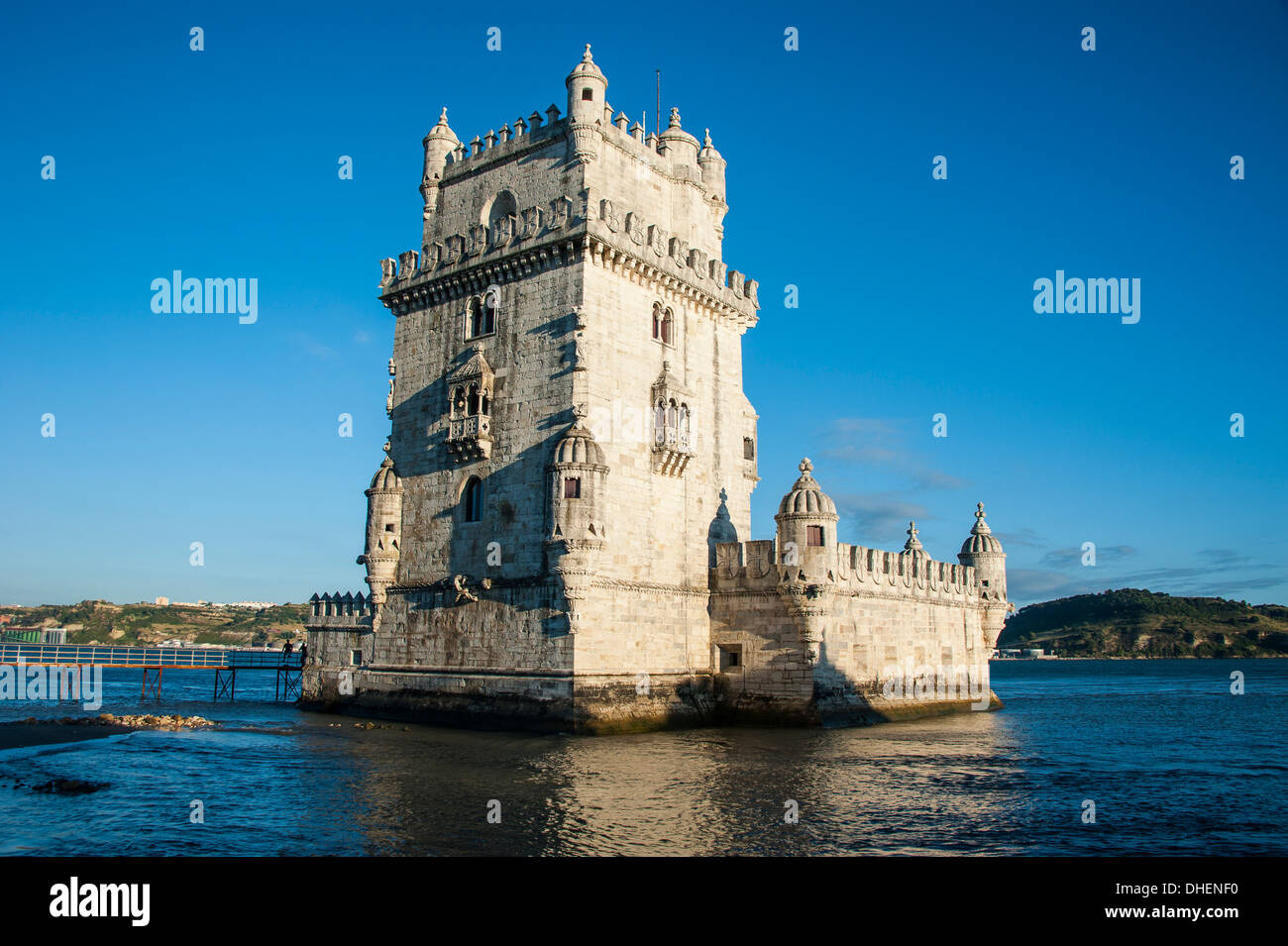 Der Turm von Belem, UNESCO-Weltkulturerbe, Lissabon, Portugal, Europa Stockfoto