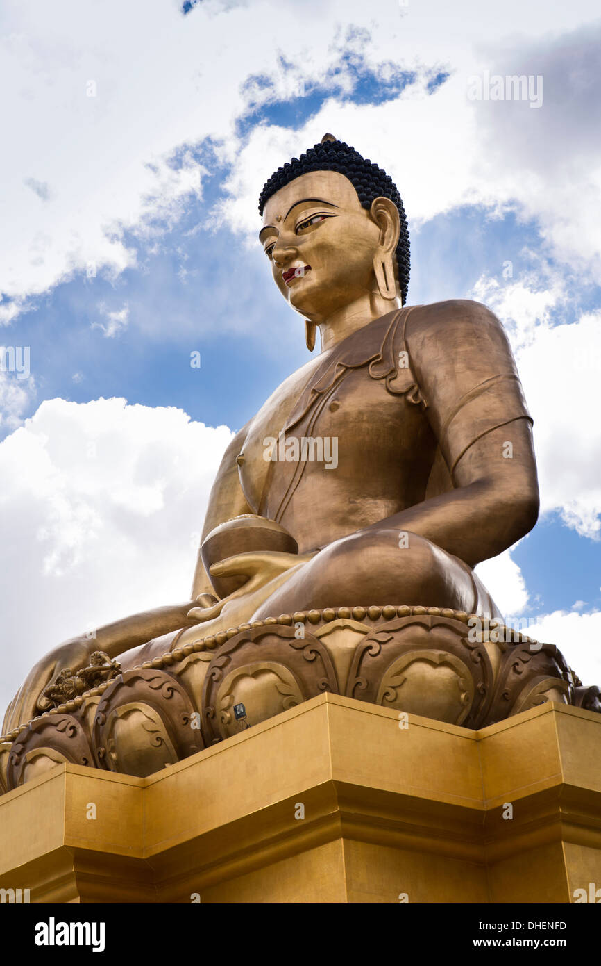 Bhutan, Thimpu, große Buddha-Dordenma Statue gigantische Sakyamuni buddhistische Figur Stockfoto