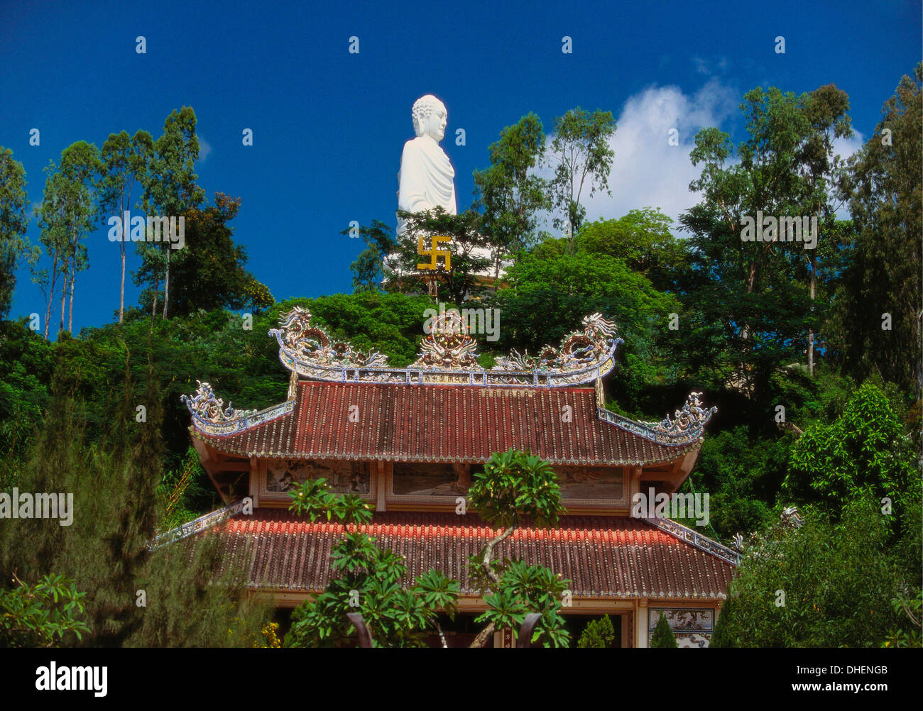 Long Son Pagode, Nha Trang, Vietnam Stockfoto