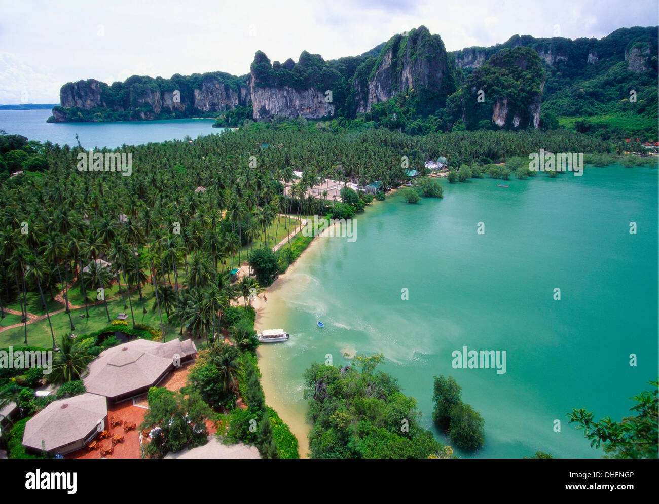 Urlaubsort im Rai Leh Bay, Krabi, Thailand Stockfoto