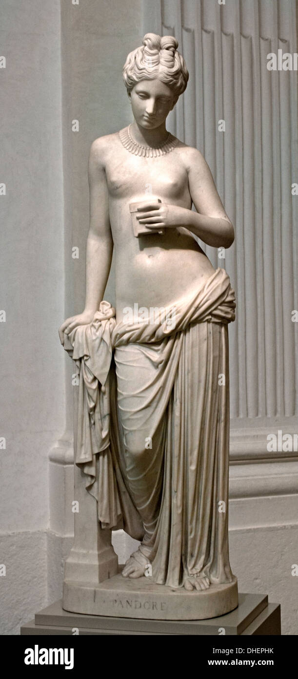 Pandore - Pandora (Gottheit, die wenig Wissen über die überlebt) 1820 Jean-Pierre Cortot 1787-1843 Frankreich Französisch Stockfoto