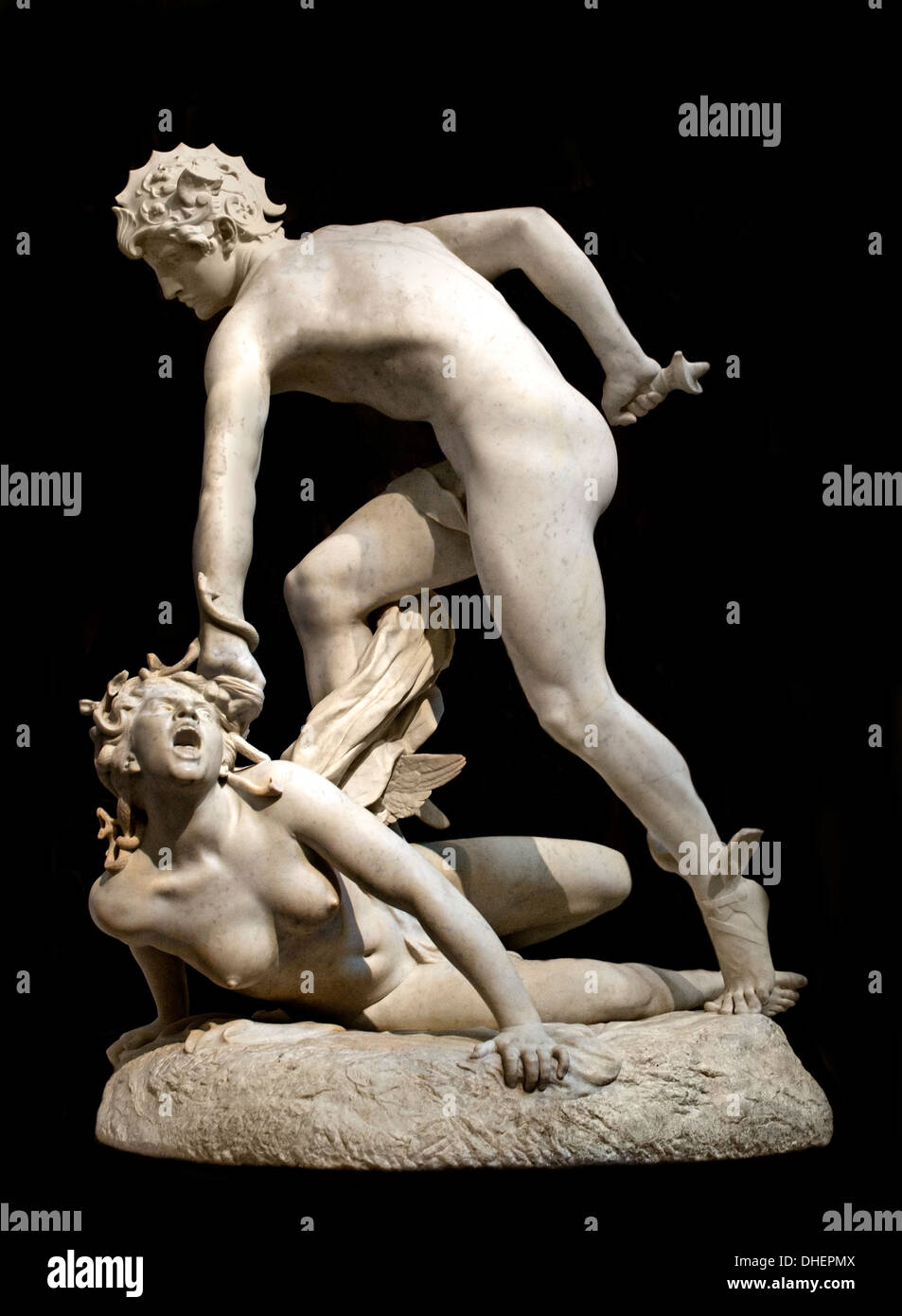 Perseus und Gorgo 1890 Laurent Marqueste 1848-1920 Frankreich (Perseus-Gründer von Mycenaee erste Held griechische Mythologie) Stockfoto
