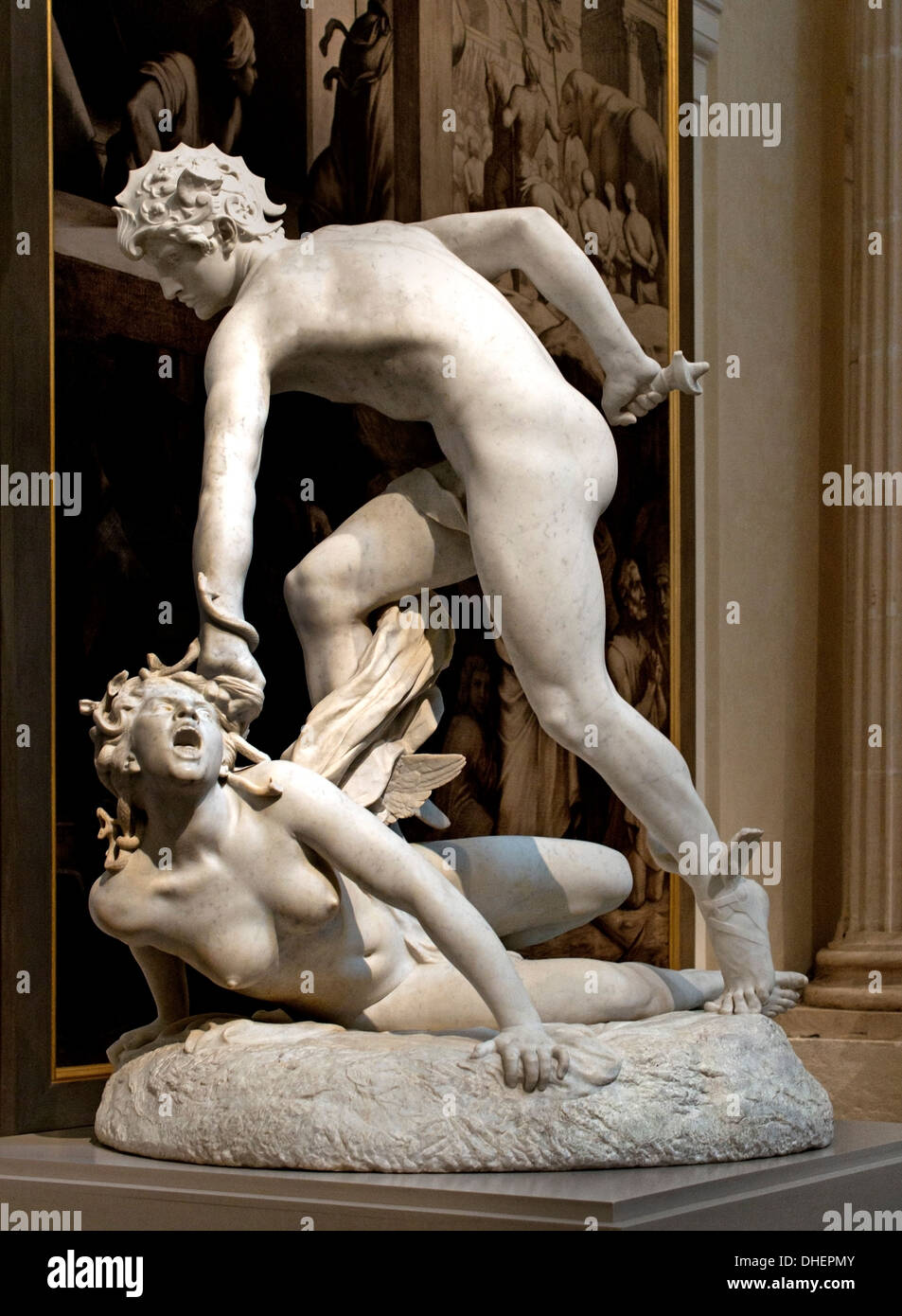 Perseus und Gorgo 1890 Laurent Marqueste 1848-1920 Frankreich (Perseus-Gründer von Mycenaee erste Held griechische Mythologie) Stockfoto