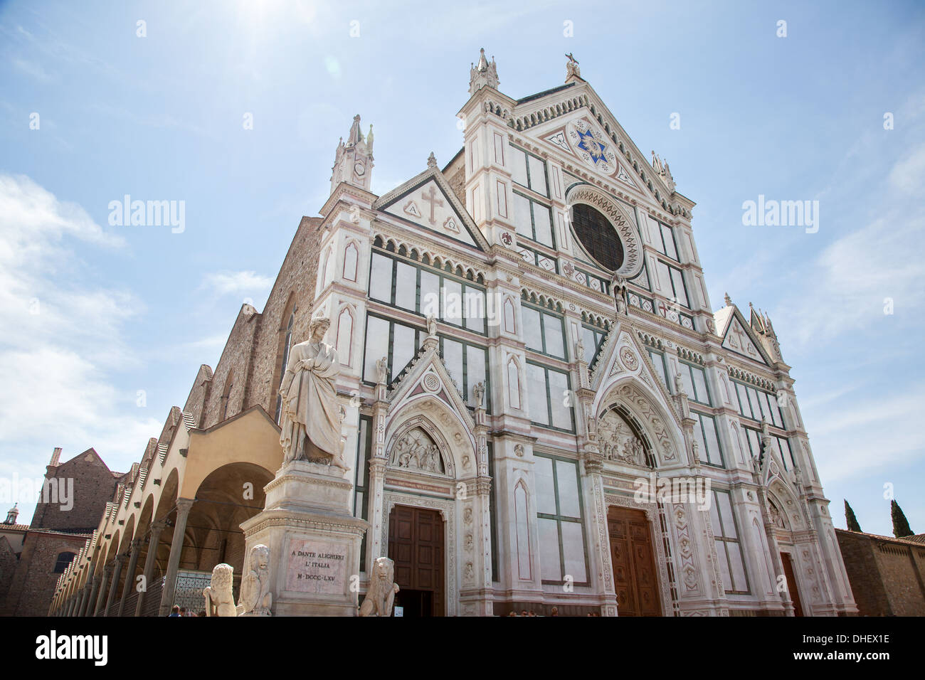 Santa Croce Kirche, Piazza di Santa Croce, Florenz, Toskana, Italien Stockfoto