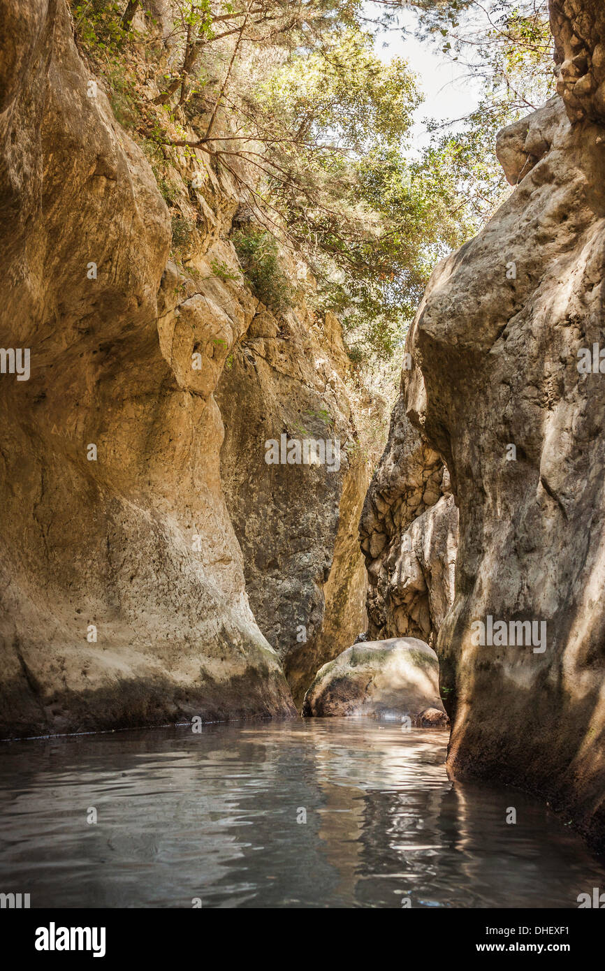 POTAMI-Wasserfällen in Samos, Griechenland Stockfoto