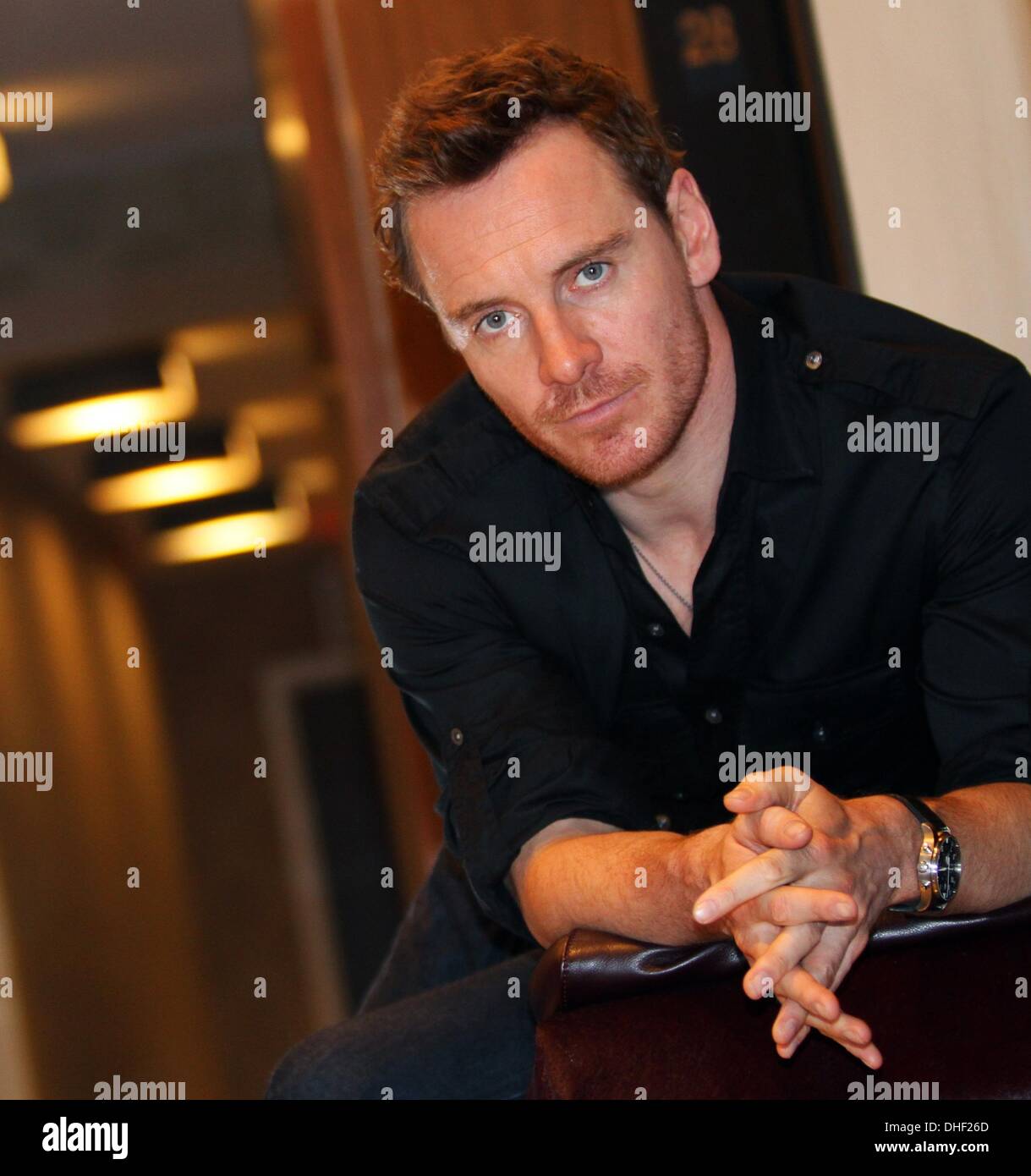 New York, NY, USA. 11. September 2013. MICHAEL FASSBENDER hat zwei große Herbst-Releases im Jahr 2013: '' 12 Jahre ein Sklave '' und '' The Counselor "© Stan Godlewski/ZUMAPRESS.com/Alamy Live News Stockfoto