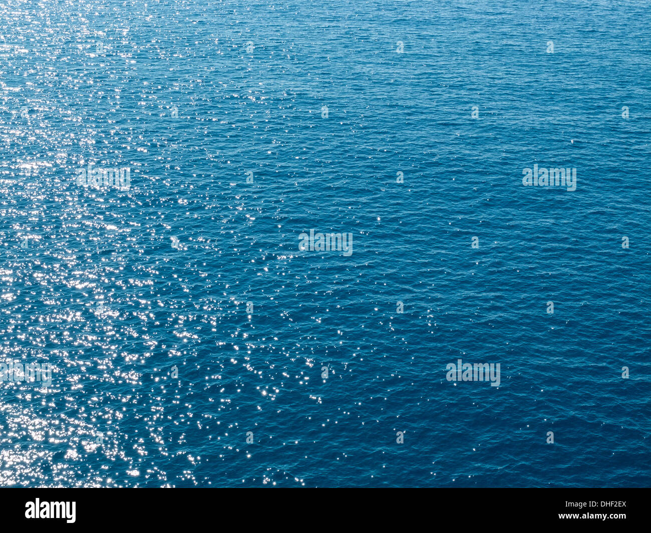 Blaue Meer Oberfläche Stockfoto