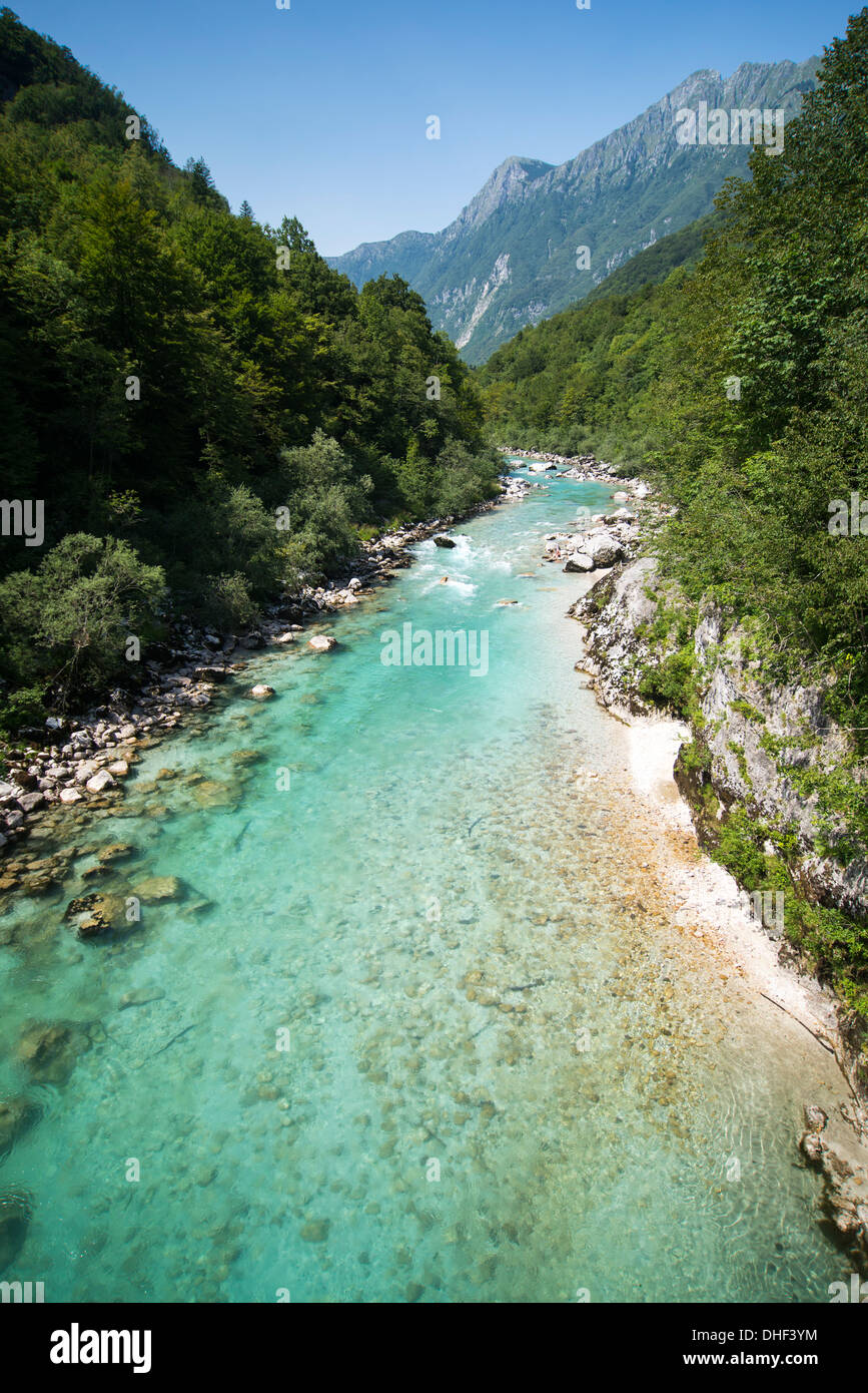 Smaragd-Fluss Stockfoto