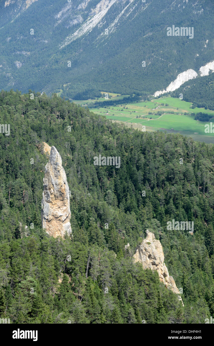 Monolith des Sardières Nationalparks Vanoise-Savoie-Frankreich Stockfoto