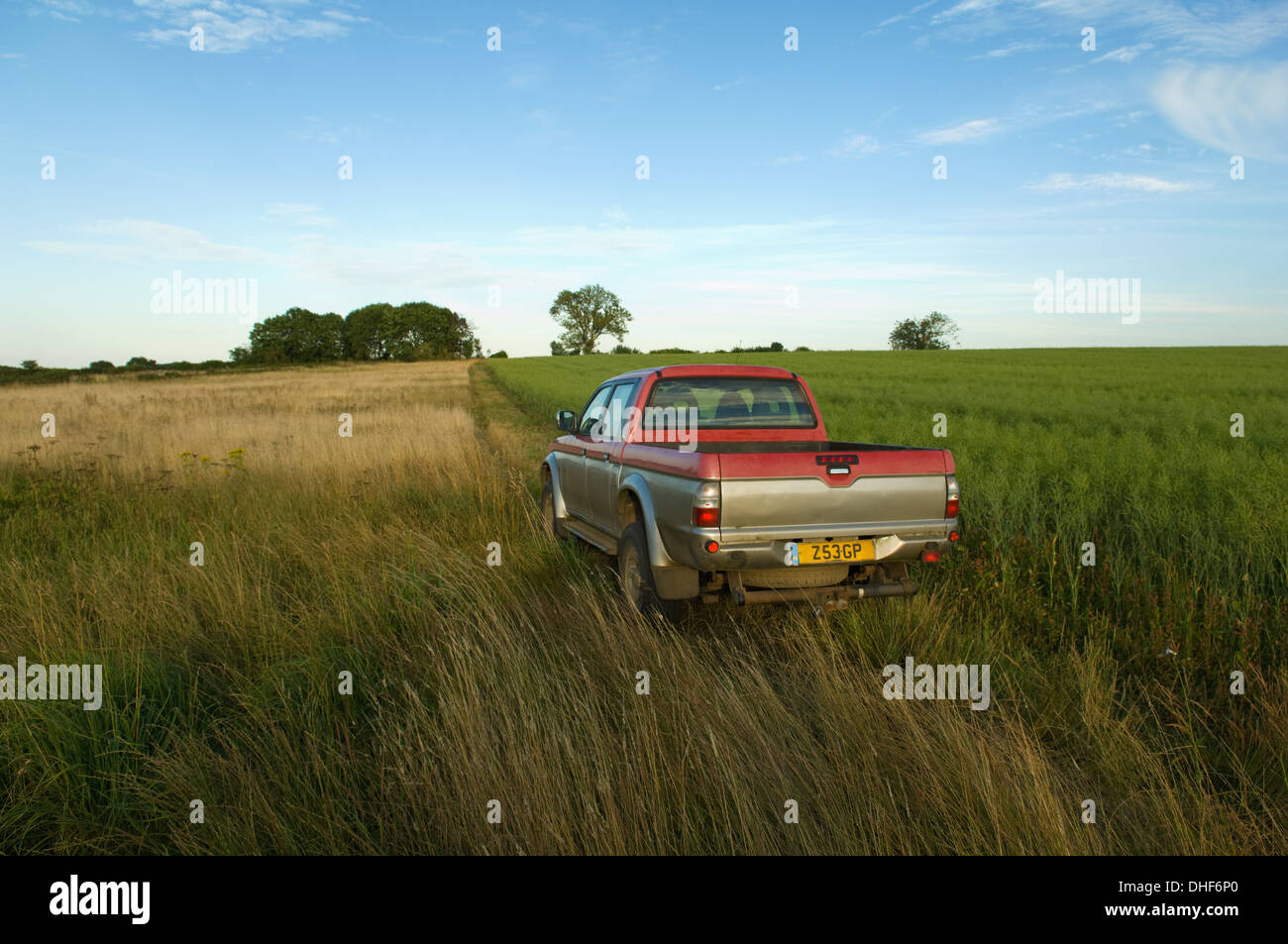 Ein Pick up Truck im ländlichen Bereich Stockfoto