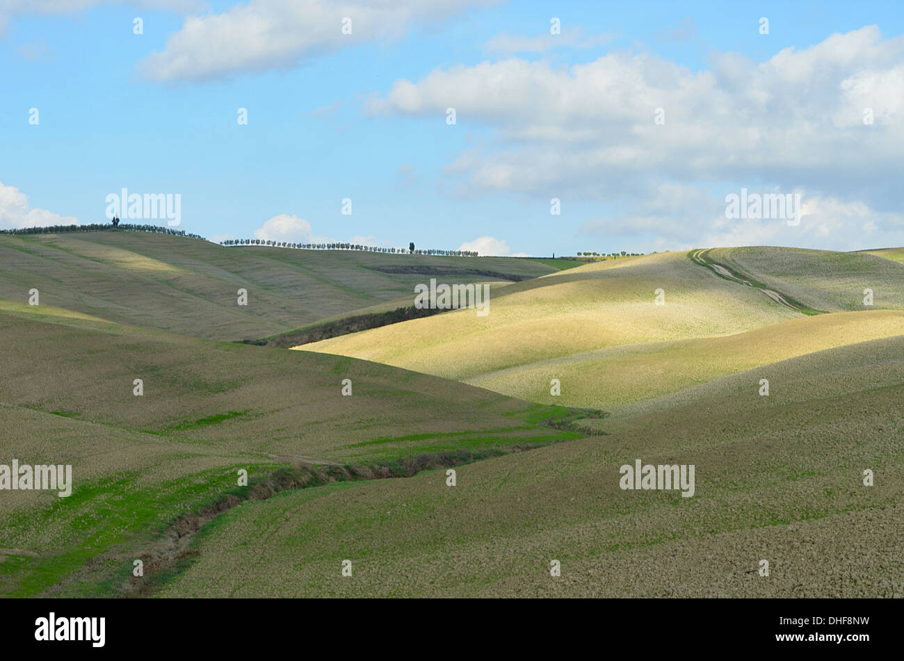 Toskanische Landschaft Stockfoto