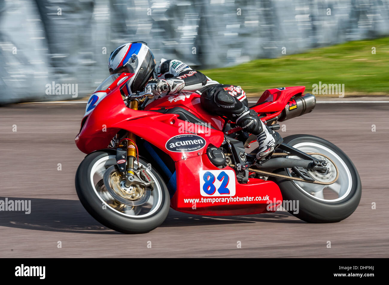 Thruxton NGRCC Race Bike treffen Stockfoto