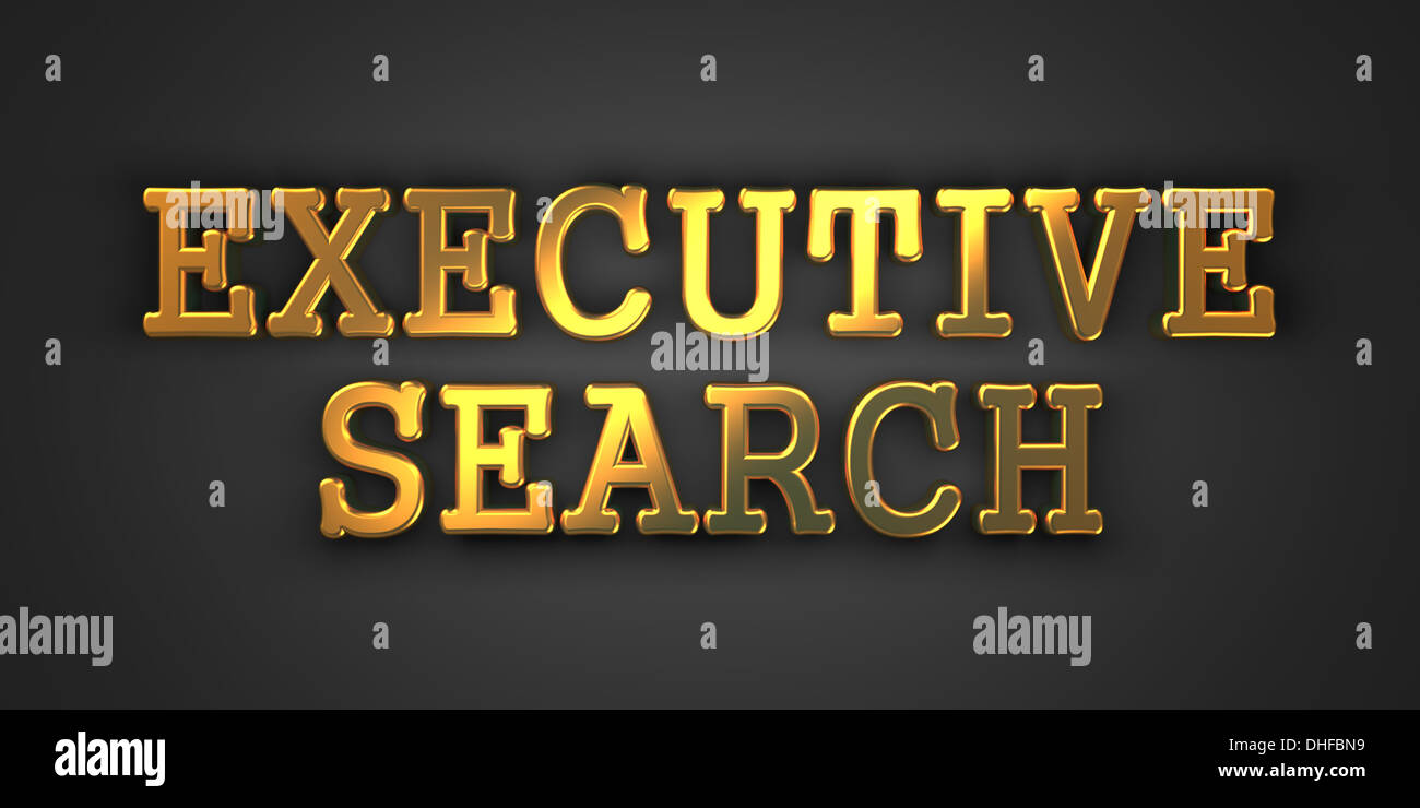 Executive Search. Betriebswirtschaftlicher Hintergrund. Stockfoto