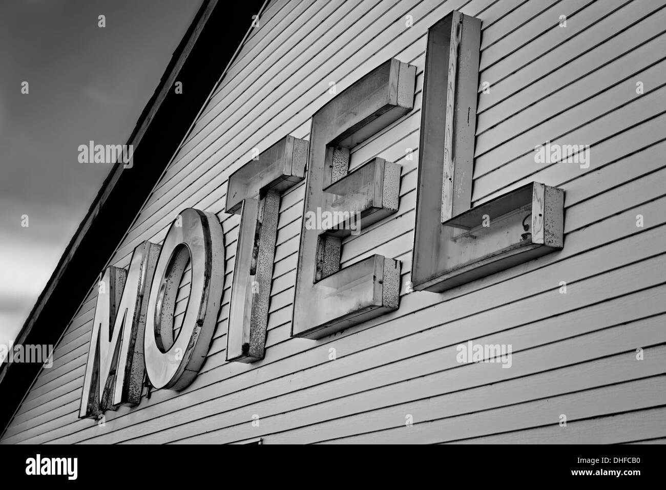 ein altes Motel. Stockfoto