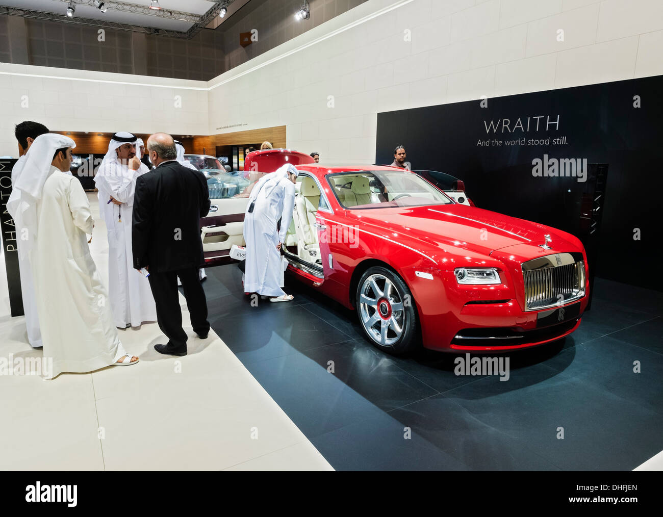 Rolls-Royce Wraith der Dubai Motor Show 2013 Vereinigte Arabische Emirate Stockfoto