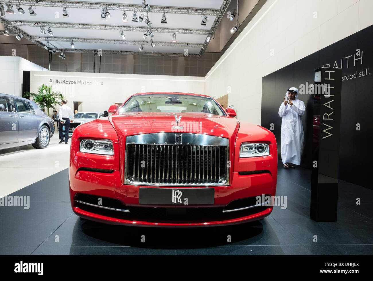 Rolls-Royce Wraith der Dubai Motor Show 2013 Vereinigte Arabische Emirate Stockfoto
