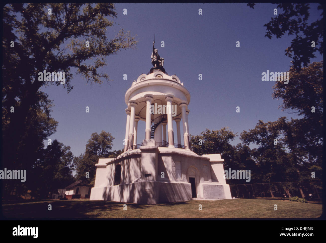 DENKMAL UND STATUE DES HERMANN-ARMINIUS, DEUTSCHER PATRIOT IN NEW ULM, MINNESOTA, IM JAHRE 1888 ERRICHTET. DIE STADT. 116 Stockfoto