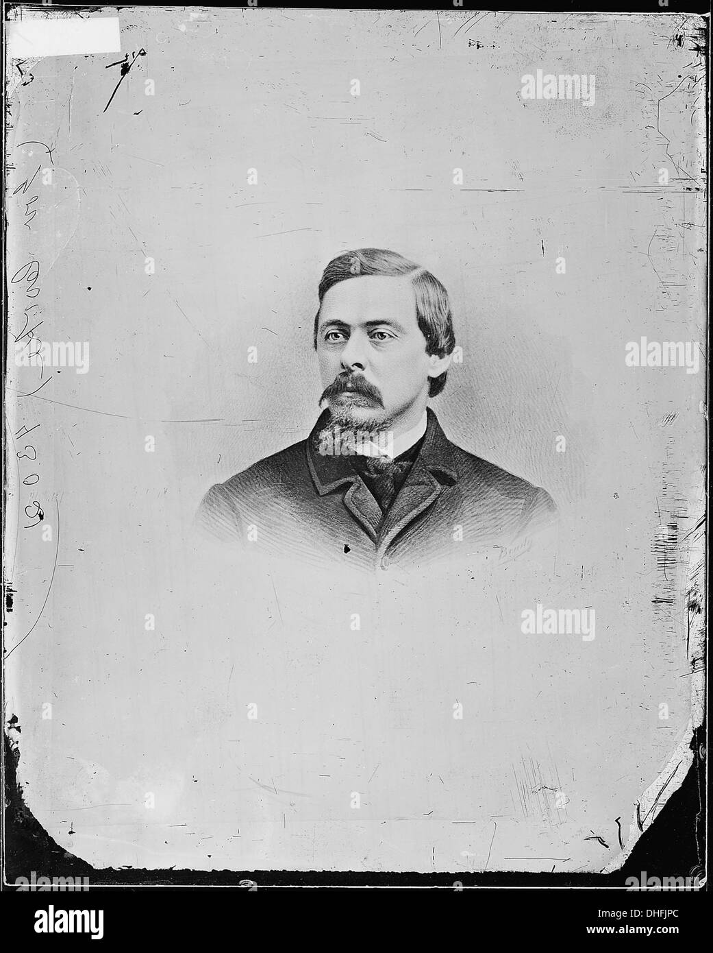 Henry D. Cooke war von 1871 bis 1874 erster Gouverneur des District of Columbia. Seine Amtszeit war geprägt von Bemühungen, die Infrastruktur und die Verwaltung der Stadt zu verbessern. Stockfoto