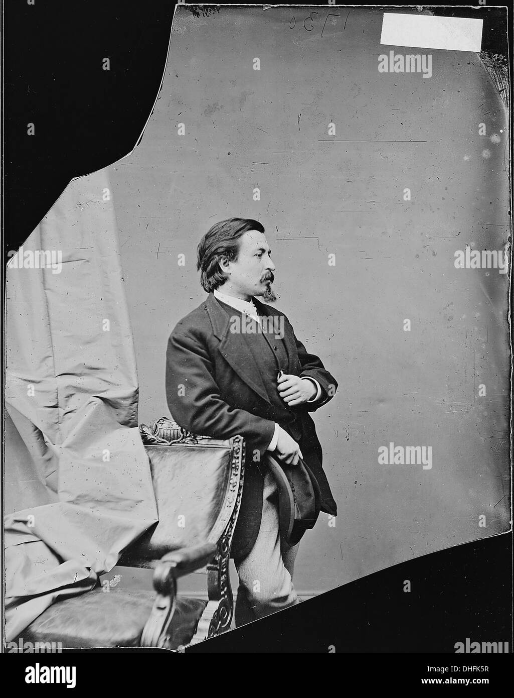 Thomas Nast, ein bekannter amerikanischer Künstler aus dem 19. Jahrhundert, bekannt für seine politischen Karikaturen und seinen Einfluss auf den politischen Diskurs in Amerika. Stockfoto