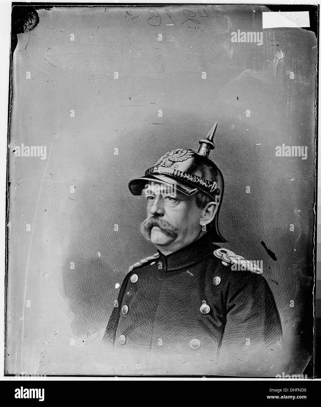Graf Otto von Bismarck war preußischer Staatsmann und erster Bundeskanzler. Er spielte eine wichtige Rolle bei der Vereinigung Deutschlands im 19. Jahrhundert. Stockfoto