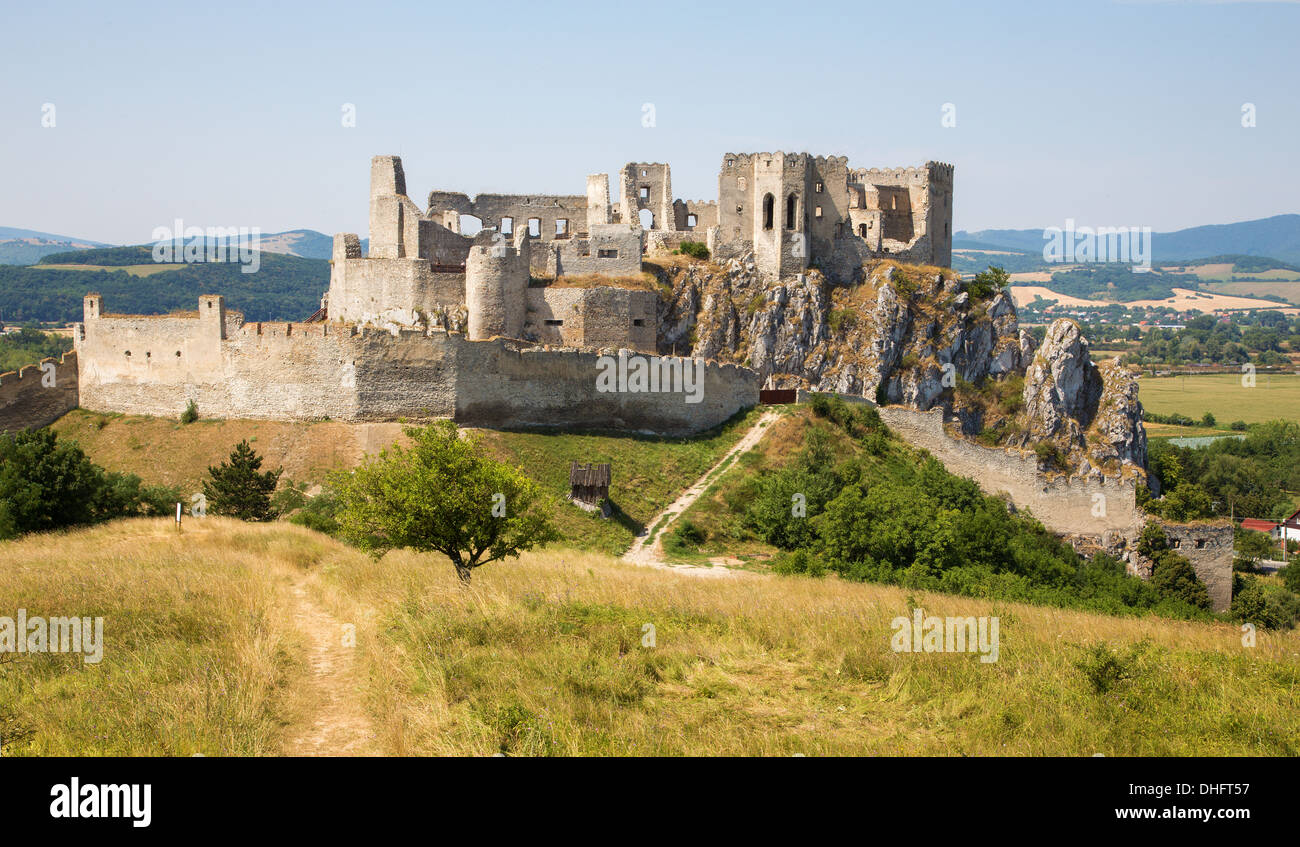 Burg Beckov - Slowakei Stockfoto