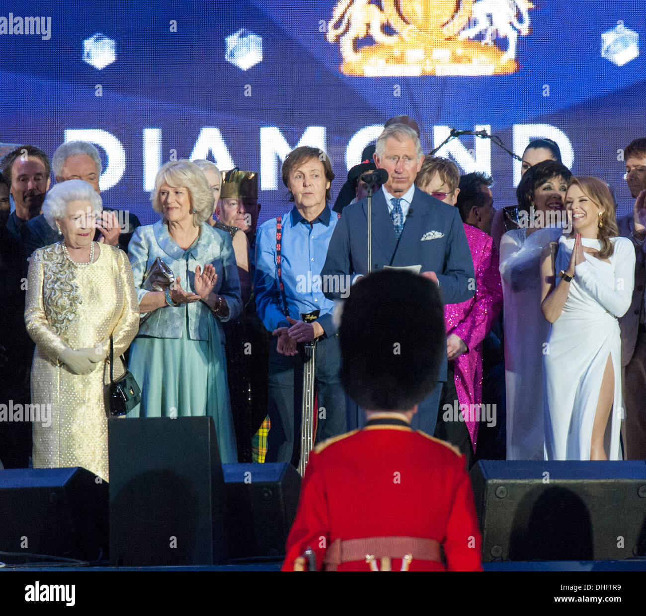 Ein Konzert in der Mall am 4. Juni 2012 im Buckingham Palace in London, H.M diamantene Thronjubiläum der Queen zu feiern statt. Stockfoto